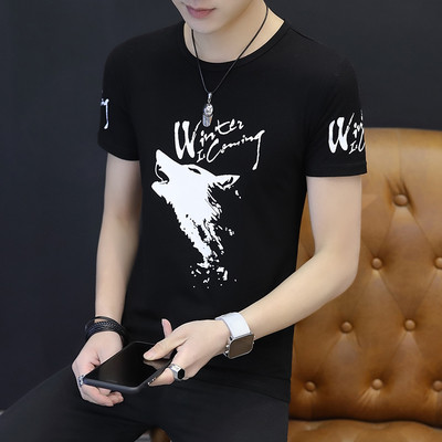 Férfi póló több színben felirattal és nyomattal