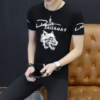 Férfi póló több színben felirattal és nyomattal