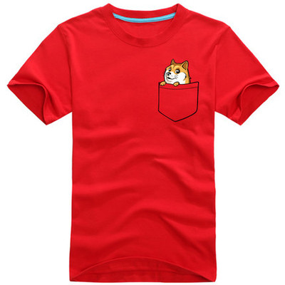 Férfi póló több színben állatmintás mintával