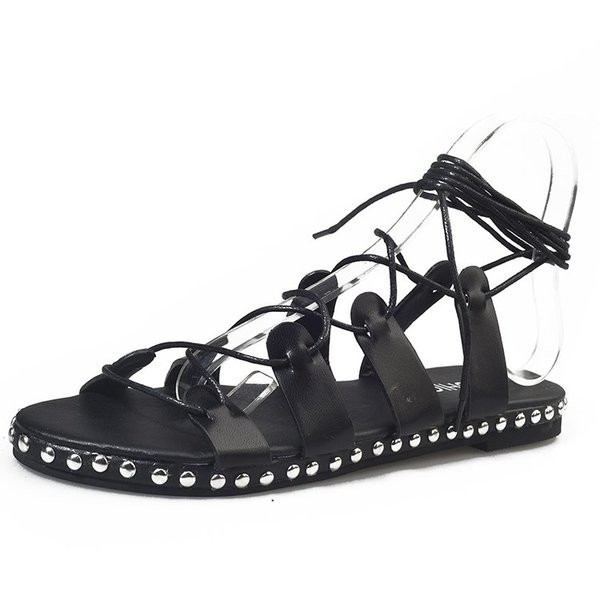 Alkalmi női szandál fűzős fekete és barna színben