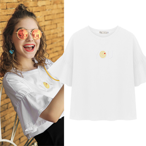 Nyári női blúz széles ujjal, két színben