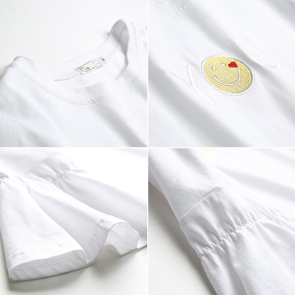 Nyári női blúz széles ujjal, két színben