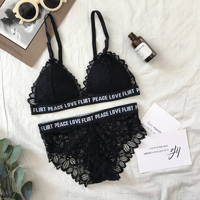 Finom női csipke fehérnemű fehér és fekete színben