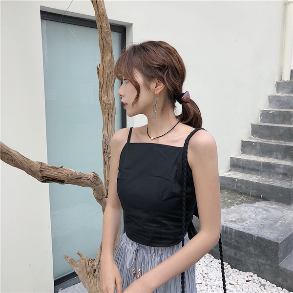 Női felső két színben nyitott háttal és szalagos elemmel