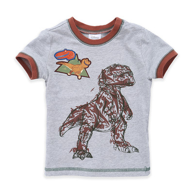 Gyerek póló fiúknak világos színben, mintával