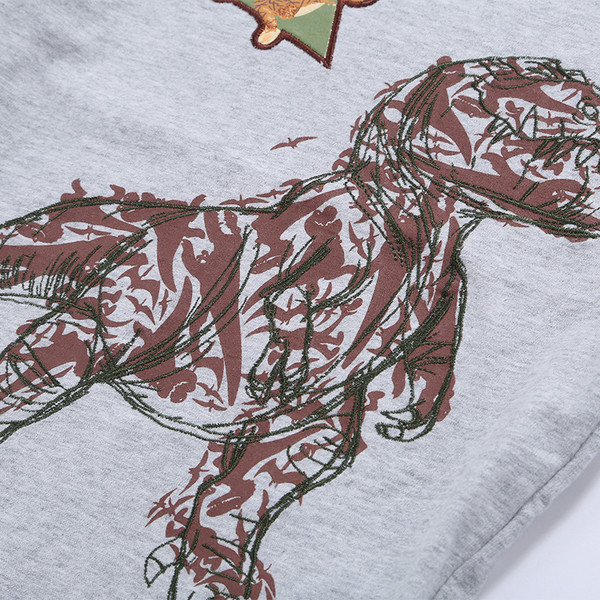 Gyerek póló fiúknak világos színben, mintával