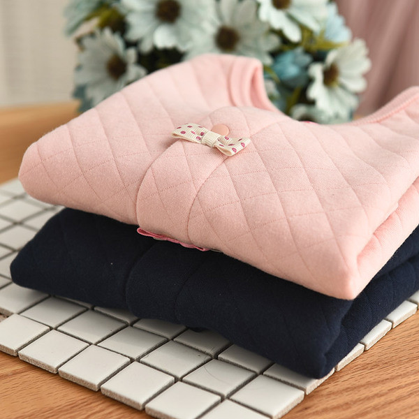 Vékony gyermekkabát lányoknak két színben, szalagos elemmel