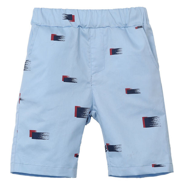 Παιδικά σορτς για αγόρια με μίνι εφαρμογές σε μπλε χρώμα