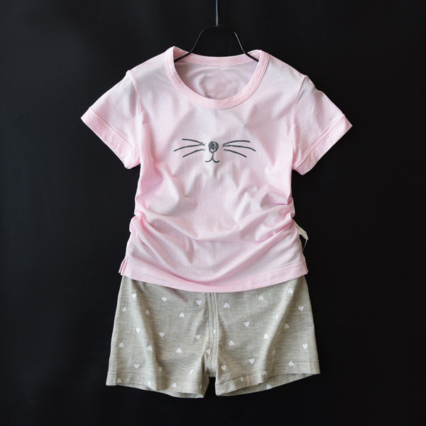 Gyerekkészlet lányoknak - póló és nadrág két színben, mintával