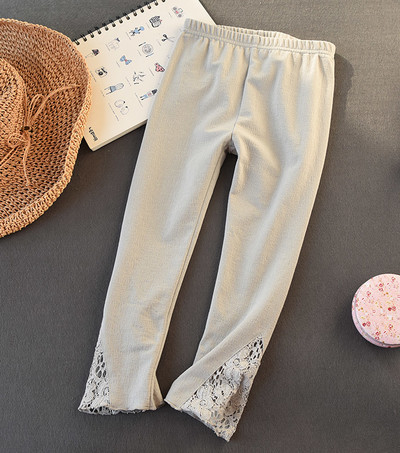 Gyermek leggings három színben csipkés lányoknak