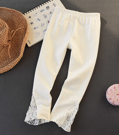 Gyermek leggings három színben csipkés lányoknak