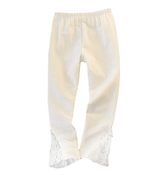 Gyermek leggings három színben csipkés lányoknak