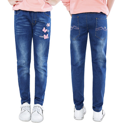 Többféle modellben hímzett gyerekfarmer lányoknak