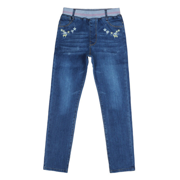 Többféle modellben hímzett gyerekfarmer lányoknak