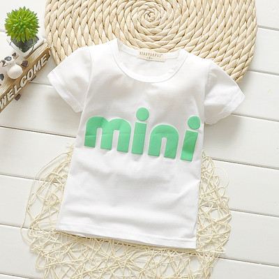 Lányoknak és fiúknak megfelelő gyerek póló, különböző színű felirattal