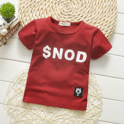 Lányoknak és fiúknak megfelelő gyerek póló, különböző színű felirattal