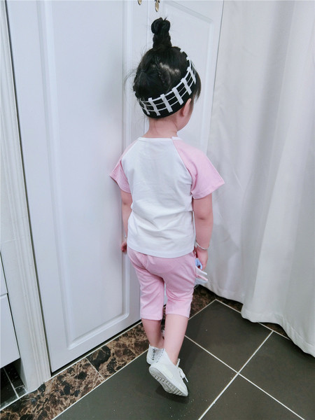 Gyerekkészlet lányoknak két részből, rózsaszín és zöld színben