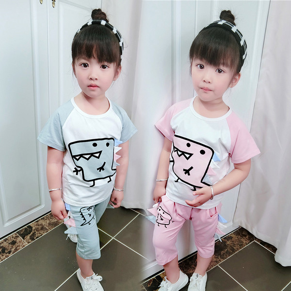 Gyerekkészlet lányoknak két részből, rózsaszín és zöld színben