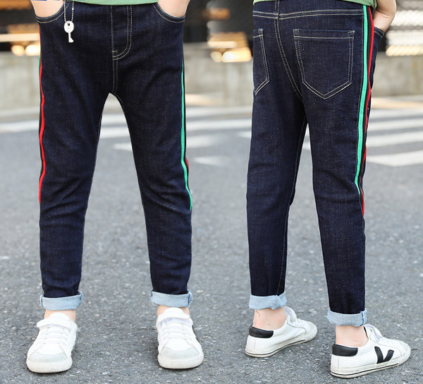 Sötétkék gyerek farmer szegéllyel fiúknak