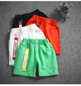 Alkalmi gyerek rövidnadrág elasztikus derékkal, többféle színben