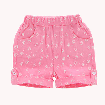 Pantaloni scurți pentru fete pentru copii cu talie elastică - două modele