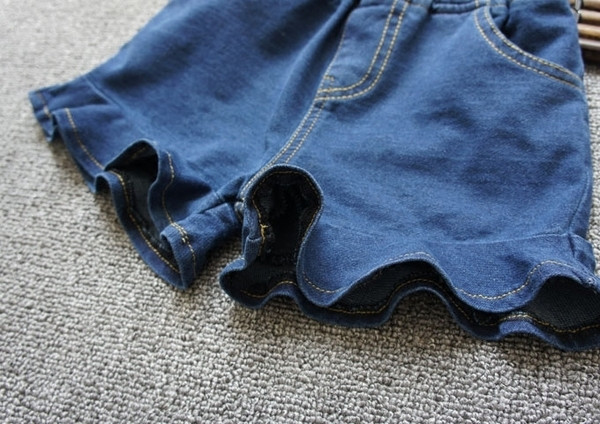 Gyerek rövidnadrág lányoknak rugalmas derékkal