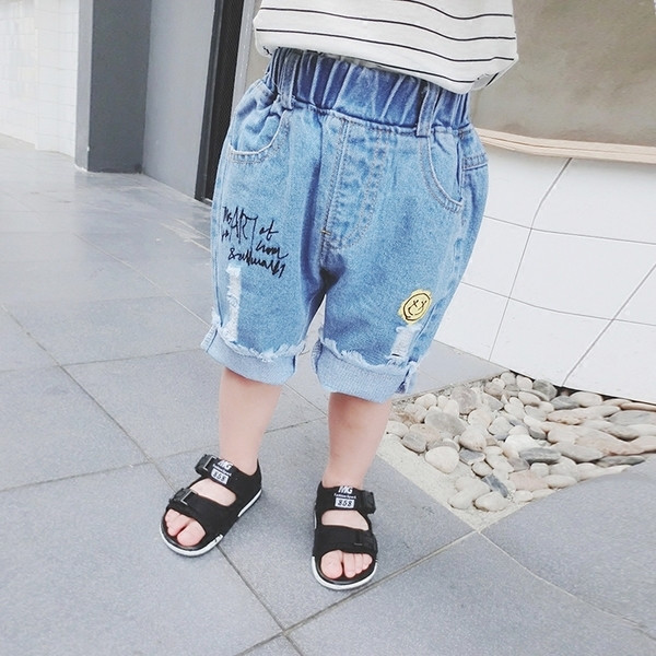 Παιδικά τζιν για αγόρια με ελαστική μέση με μίνι ετικέτα