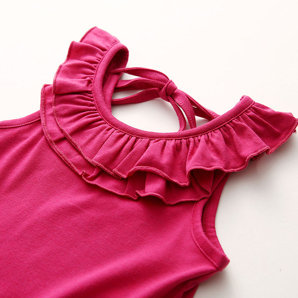 Παιδικό μπλουζάκι για κορίτσια δύο χρωμάτων 