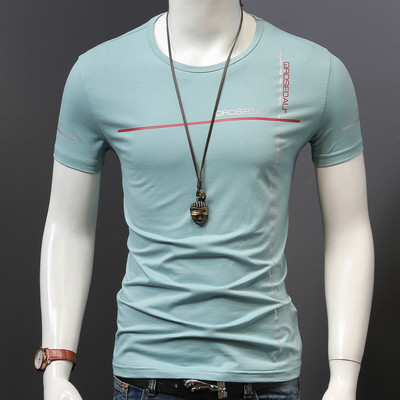 Férfi póló O-alakú gallérral, sok színben