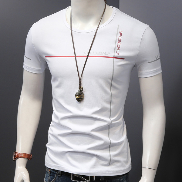 Férfi póló O-alakú gallérral, sok színben