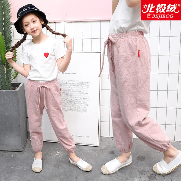 Gyermek vékony nadrág nyárra lányoknak - széles színválaszték