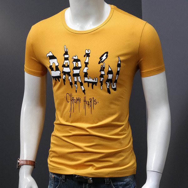 Férfi pamut karcsú póló két színben