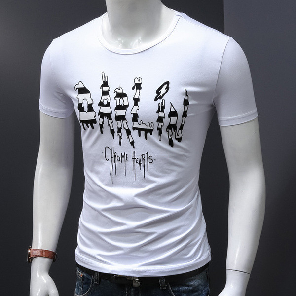 Férfi pamut karcsú póló két színben