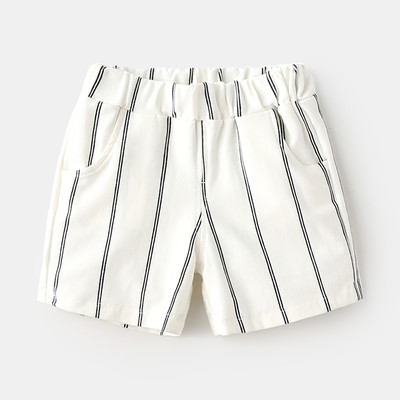 Gyermek rövidnadrág fiúknak három színben csíkozva