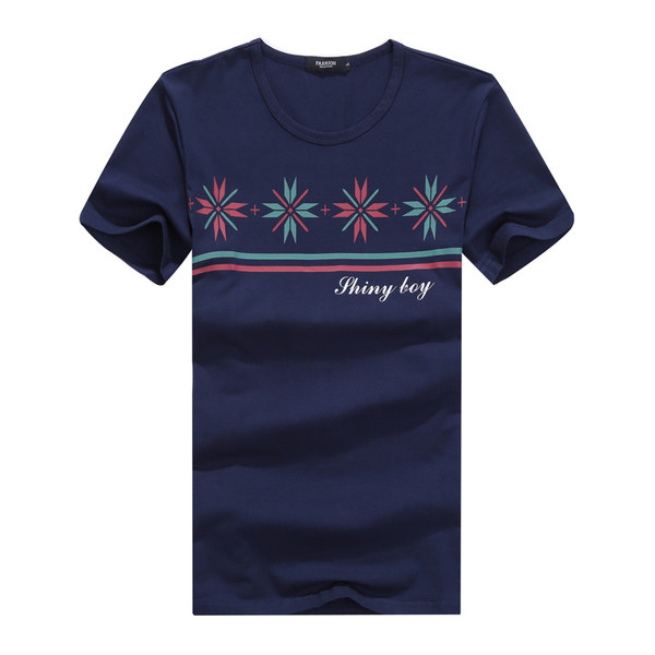 Stílusos férfi karcsú póló fehér, kék és fekete színben