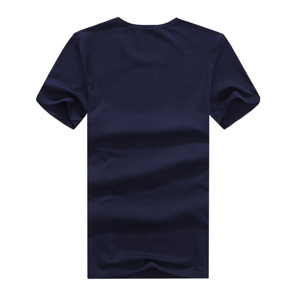 Stílusos férfi karcsú póló fehér, kék és fekete színben