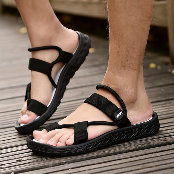 Alkalmi férfi szandál fehér, kék és fekete színben