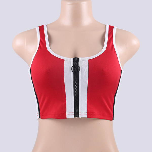 Sport-alkalmi női felső - rövid cipzáras modell