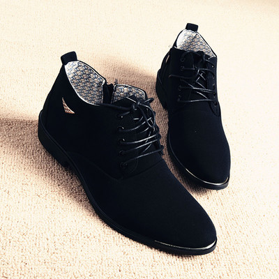 Men`s stylish shoes in black color - three models