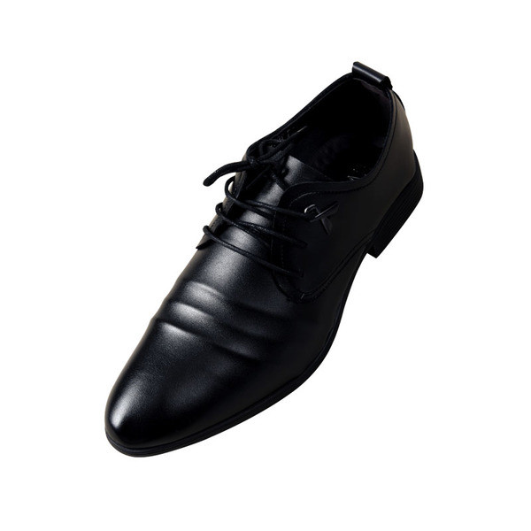 Eko bőrből készült férfi formális cipő fekete színben
