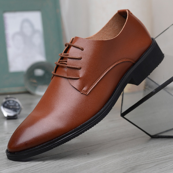 Eko bőrből készült férfi nyári cipő két színben