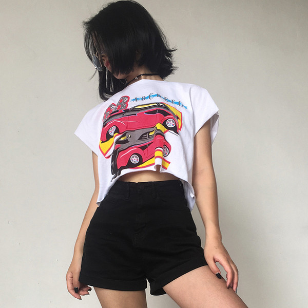 Alkalmi női nyári póló fehér színben, rátéttel