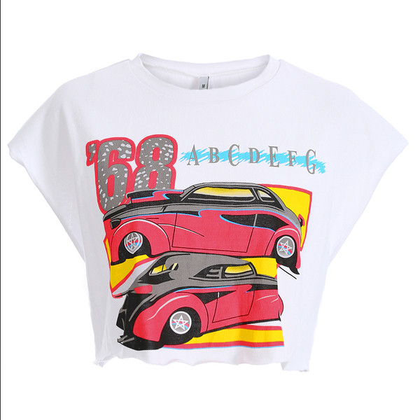 Alkalmi női nyári póló fehér színben, rátéttel