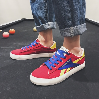 Πολύχρωμα αντρικά πάνινα παπούτσια για την άνοιξη / καλοκαίρι