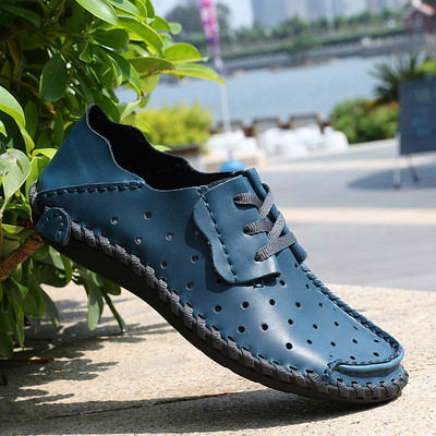 Férfi mokaszin több színben külső varrással