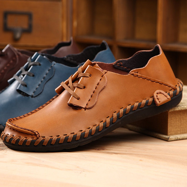 Férfi mokaszin több színben külső varrással