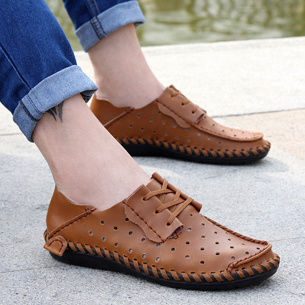 Férfi mokaszin több színben külső varrással