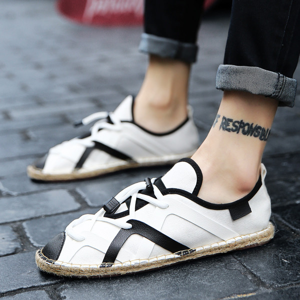 Ανδρικά υποδήματα με δεσμούς και οικολογικά δερμάτινα στοιχεία σε διάφορα χρώματα