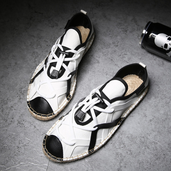 Ανδρικά υποδήματα με δεσμούς και οικολογικά δερμάτινα στοιχεία σε διάφορα χρώματα