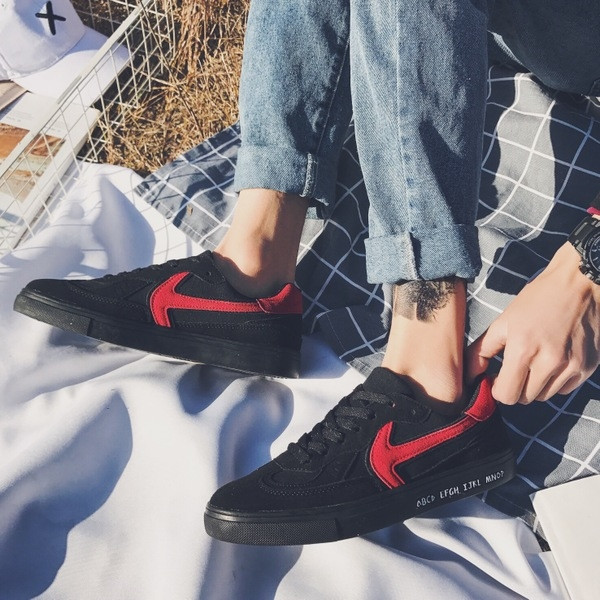 Férfi tornacipő fordított eco bőrrel